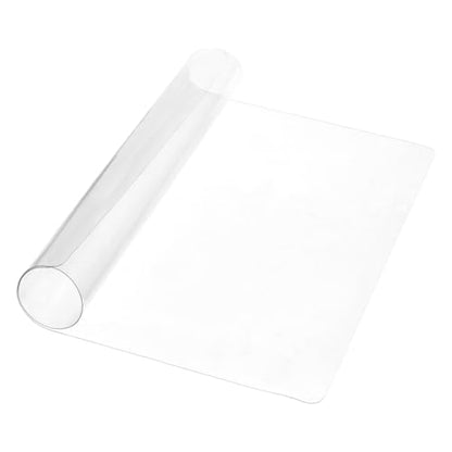 AHANDMAKER 11.9"x 15.7" Table Protector Clear Plastic Desk Pad Mat Under Desk Casters Mats Clear Waterproof Dining Table Cover for Small Spaces Hardwood Floor Kitchen Carpet