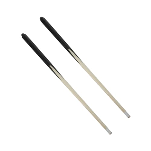 KOMBIUDA 2Pcs Short Pool Cue for Lightweight Portable Billiard Training Stick Cue for Boys for Junior Billiards Practice Game Improvement