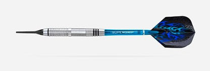 Harrows Blaze INOX Soft Tip Darts Set | Includes Travel Case | 16g & 18g | Supergrip Shafts & 100-Micron Marathon Flights