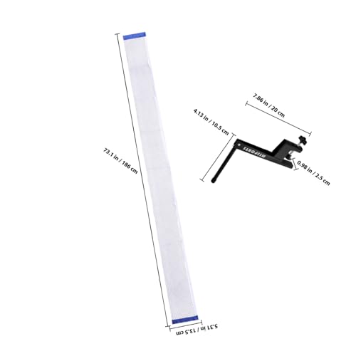 Portable Table Tennis Net Set Posts Universal Indoor/Outdoor Pong Net Adjustable Height Sturdy Material Easy Setup for Ages