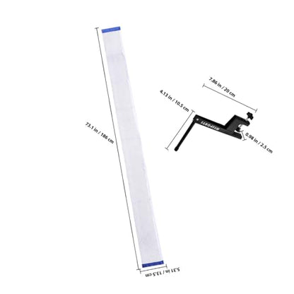 Portable Table Tennis Net Set Posts Universal Indoor/Outdoor Pong Net Adjustable Height Sturdy Material Easy Setup for Ages