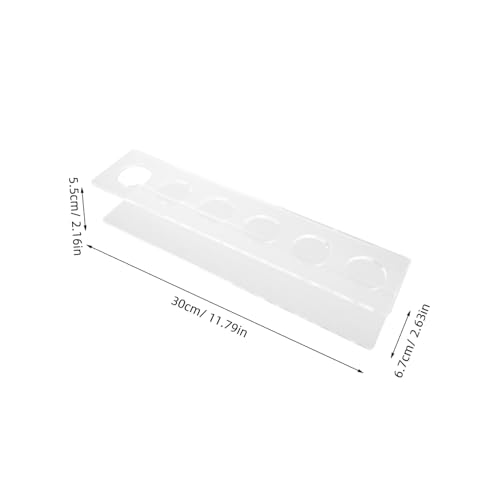 Toyvian 2Pcs Wall Mounted Acrylic Billiard Cue Rack Holds Pool Sticks Space Saving Durable Design for Home Club and Bar Use Easy Installation Stylish and Elegant