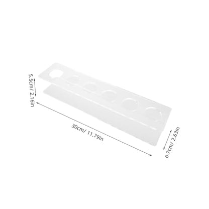 Toyvian 2Pcs Wall Mounted Acrylic Billiard Cue Rack Holds Pool Sticks Space Saving Durable Design for Home Club and Bar Use Easy Installation Stylish and Elegant