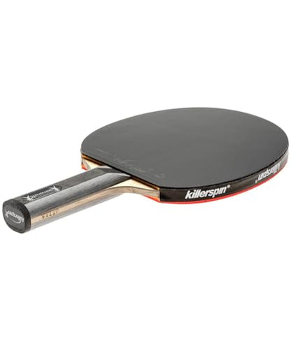 Killerspin Diamond TC Ping Pong Paddle, Advanced Table Tennis Paddle, Memory Book Paddle Case, Red/Black - style: Straight
