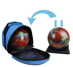 BALIKEN Bowling Single Tote Bag, Durable, Compact and Stylish Durability Easy to Carry Holds One bowling ball - color: Blue/X
