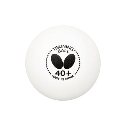 Butterfly 40+ Training Ball 40+ Ball Used for Training – Pack of 6 or Box of 120 White Training Balls – 40+ Training Balls are Comparable to a Three-Star Ball