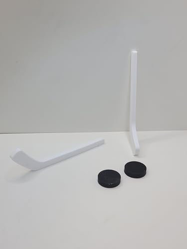 Mini Tabletop Hockey Game with Stick and Puck for Desktop Play Fun Toy for Kids and Adults (2 Clear Sticks + 2 Black Pucks) - color: 2 Clear Sticks + 2 Black Pucks