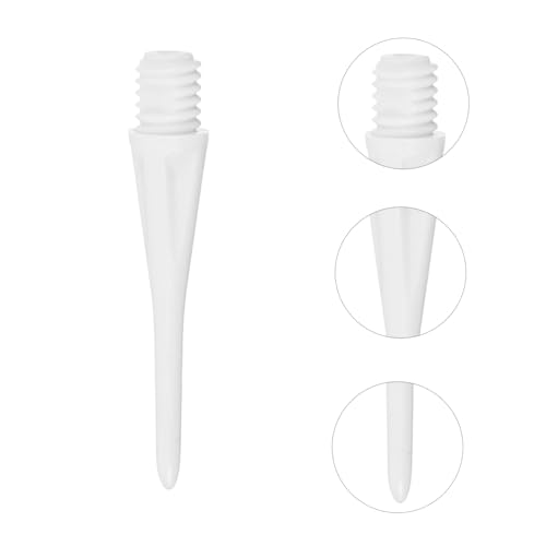 Happyyami Soft Head Soft Tip Parts Accessories Points with Supplies Soft Tip Flights Soft Needles Soft Tip - color: White