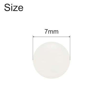 uxcell 100Pcs Nylon Bearing Balls 7mm Polishing Solid Ball, G2 Precision, White - size: 7mm