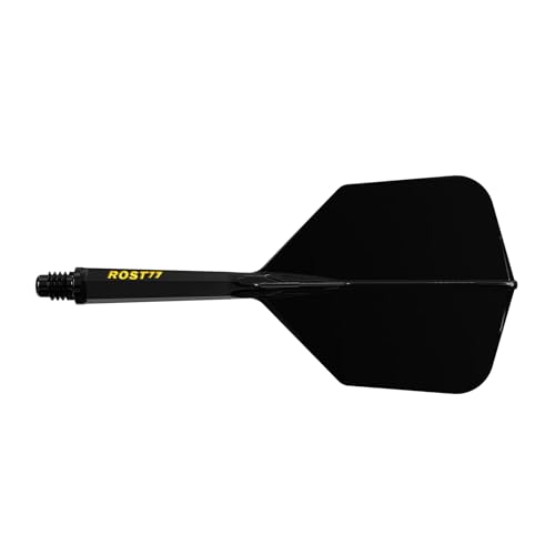 CUESOUL ROST 77 Integrated Dart Shaft and Flight Big Wing Shape,Set of 3 - color: Mixed Color, size: M-28mm