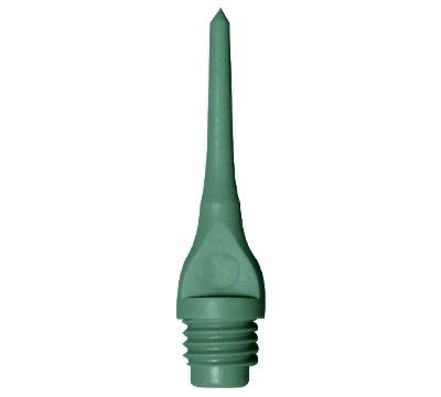 Mueller 1/4" Thread Plastic Keypoint Dart Tips – Bag/100-15 Color Variations - color: Teal