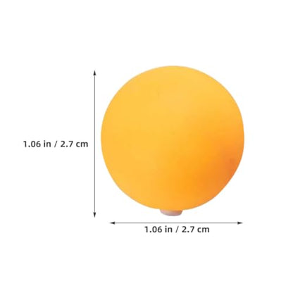 SOLUSTRE 100pcs 27mm Plastic Ping Pong Balls with Hole for Practice Machine Training Table Tennis Balls Bulk Yellow