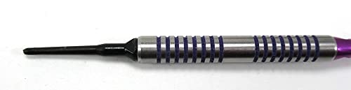 Puurfect Purple Soft Tip Darts - 18 Grams - 80% Tungsten with Upgrade Pack …