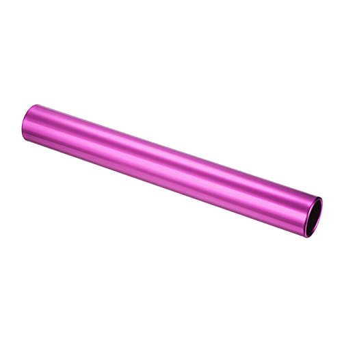 PATIKIL Relay Track Baton, Aluminum Alloy Tube Field Running Race Stick for Outdoor Athletics Sport Game Tool - color: Pink