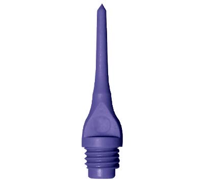 Mueller 1/4" Thread Plastic Keypoint Dart Tips – Bag/100-15 Color Variations - color: Blue