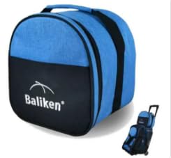 BALIKEN Bowling Single Tote Bag, Durable, Compact and Stylish Durability Easy to Carry Holds One bowling ball - color: Blue/X