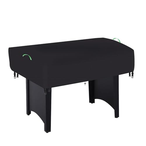 Air Hockey Table Cover - Durable 600D Waterproof Oxford Fabric, Universal Fit for 60-Inch Arcade Hockey and Game Tables, with Reflective Handle (60x32x20 inches, Black)