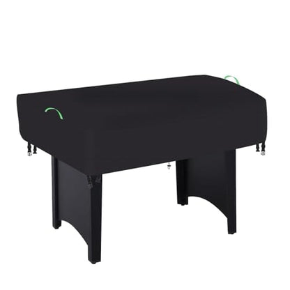 Air Hockey Table Cover - Durable 600D Waterproof Oxford Fabric, Universal Fit for 60-Inch Arcade Hockey and Game Tables, with Reflective Handle (60x32x20 inches, Black)
