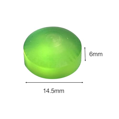 DYNWAVE Billiard Pool Cue Tip Billiard Pool Cue Stick Tips Break Jump Tip 14.5mm Glue on Replacement Repair Sturdy Billiards Cue Tip - color: green