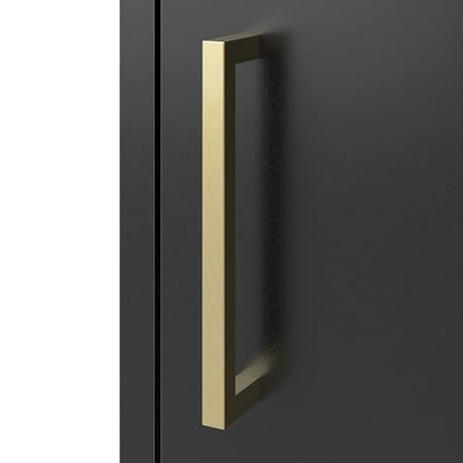 Bush Home Essence Accent Cabinet with Doors, Living Room Furniture, Essence Collection, Black Stipple