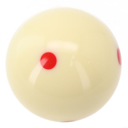 Blue 6 Dot Spot Pool Cue Ball for Billiard Practice Training, Standard 2-1/4 Inch 6 Oz Resin Roundness Ball for Home Game Room Use(Red) - color: Red