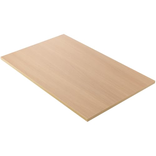Kaboon Universal Tabletop 36"x20", Solid One-Piece Melamine Table Top, Double L-Desk Floating Desk DIY, Home and Office Countertop, Light Walnut - color: Light Walnut, size: 36x20