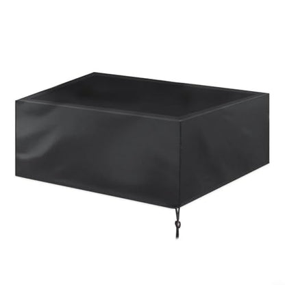 Oxford Cloth Billiard Pool Table Cover Waterproof Protective Dust Cover With Drawstring, For 8/9 Ft Tables Stitched Black Silver 210D(215x125x14CM)