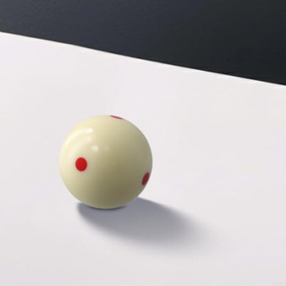Pool Billiard Training Cue Ball 57.2mm 2.25in Red 6 Dot Measles Spot for Practice and Skill Improvement with Smooth Resin Material and Bright Gloss Roundness Standard
