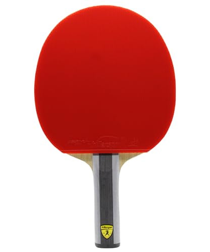 Killerspin Diamond TC Ping Pong Paddle, Advanced Table Tennis Paddle, Memory Book Paddle Case, Red/Black - style: Straight