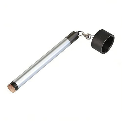 LAKE OF FIRE Pool Cue Chalk Holder – 2-in-1 Billiard Accessory with Pool Chalk Holder & Cue Tip Tool - color: Silver, style: Round