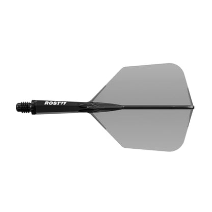 CUESOUL ROST 77 Integrated Dart Shaft and Flight Big Wing Shape,Set of 3 - color: Mixed Color with BBG, size: S-23mm