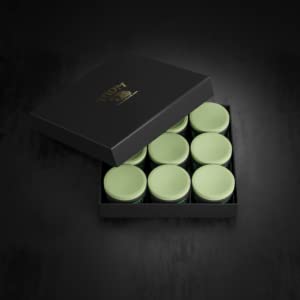 V10 Green Professional Pool/Billiard Cue Chalk - 9 Pieces (Full Box)
