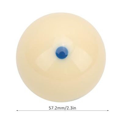 57.2mm Resin Dot Spot Cue Ball – Professional Billiard Training Ball 2-1/4 Pool Training Cue Balls for Pool Practice & Skill Development