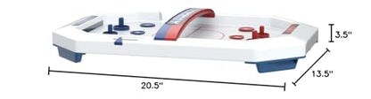 Game Zone Electronic Table-Top Air Hockey - Fast-Paced Sports Fun in an Easily Portable Battery-Operated Rink for Ages 5 and Up