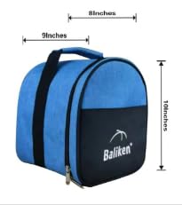 BALIKEN Bowling Single Tote Bag, Durable, Compact and Stylish Durability Easy to Carry Holds One bowling ball - color: Blue/X
