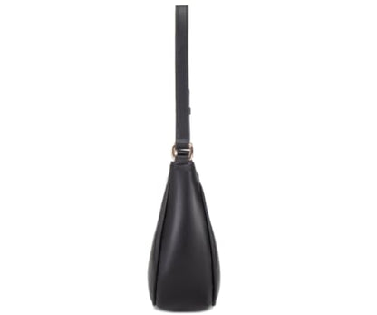 CYHTWSDJ Shoulder Bags for Women, Cute Hobo Tote Handbag Mini Clutch Purse with Zipper Closure - color: Moon Black