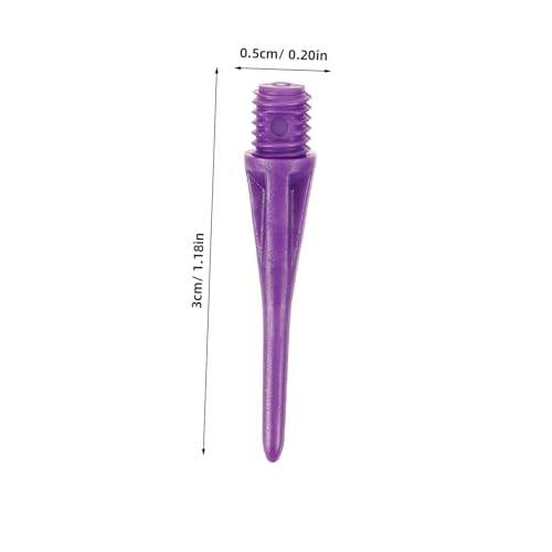 Happyyami Soft Head Soft Tip Parts Accessories Points with Supplies Soft Tip Flights Soft Needles Soft Tip - color: Purple