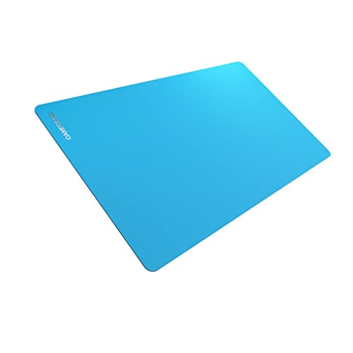 Gamegenic Prime Playmat – Blue Color, 61 x 35 cm Soft Cushioned Natural Rubber Playmat with Anti-Slip Back & Silver Foil Logo, Premium Surface for Card Games, Dice, and Desk Protection - color: Blue