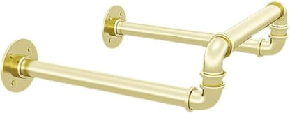 Industrial Pipe Wall Mounted Storage Rack, Home Nursery Basketball Rack on The Wall Wall-Mounted Finishing Shelves, Yoga Mat Storage Rack Gym Soccer Rack, 1 Pack - color: Gold