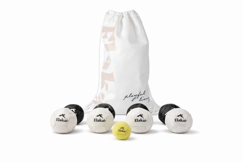 Elakai Soft Bocce Game Set – Outdoor Lawn Bocce Ball Game with Soft Balls & Carry Bag, Family Backyard Yard Game