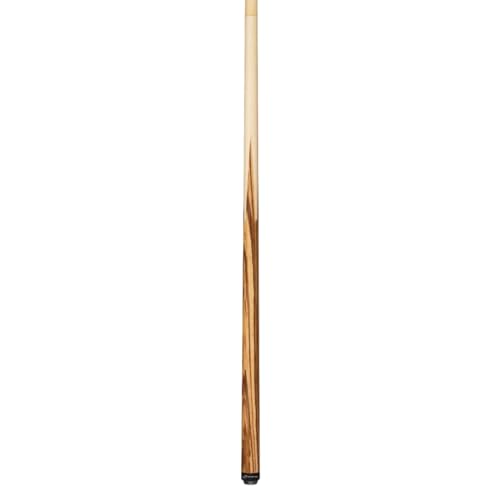 Players 58" 2-Piece Zebrawood and Birds-Eye Maple Sneaky Pete Billiard Pool Cue Stick - size: 20 Ounce