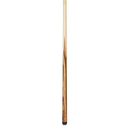 Players 58" 2-Piece Zebrawood and Birds-Eye Maple Sneaky Pete Billiard Pool Cue Stick - size: 20.5 Ounce