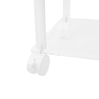 Acrylic Pool Stick Holder with Casters, can Hold 10 Cues & 16 Balls, Free Standing Billiard Cue Rack, Billiard Game Room Storage Cart for Game Room, Bars and Clubs