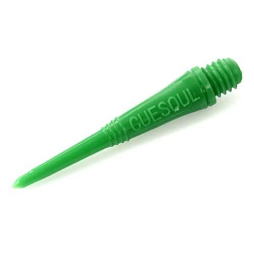 CUESOUL 100 Pieces Soft Tip Points for Soft Tip Darts - color: Green