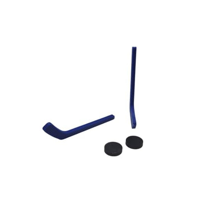 Mini Tabletop Hockey Game with Stick and Puck for Desktop Play Fun Toy for Kids and Adults (2 Blue Sticks + 2 Black Pucks) - color: 2 Blue Sticks + 2 Black Pucks