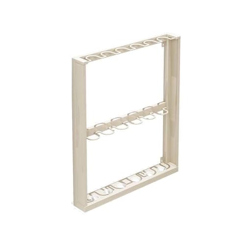 Metal Golf Club Rack, Wall-mounted Billiard Pool Stick Holder, Billiard Cue Organizer for Home Bar, Office and Party Room(White,Small) - color: White, size: Small