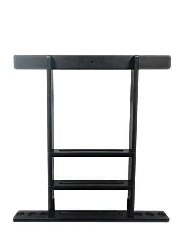 6 Pool Cue Rack - Billiard Stick Wall Rack, Multiple Colors Available - color: Black