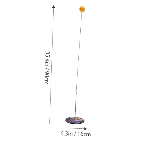 Luxshiny Elastic Shaft Table Tennis Trainer with Pong Balls for Indoor Outdoor Use Portable Pong Training Device for Skill Reflex and Eye Hand Coordination Practice
