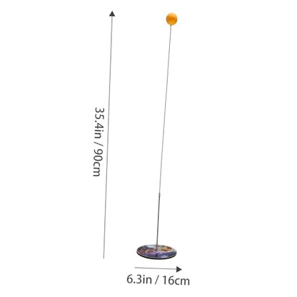 Luxshiny Elastic Shaft Table Tennis Trainer with Pong Balls for Indoor Outdoor Use Portable Pong Training Device for Skill Reflex and Eye Hand Coordination Practice