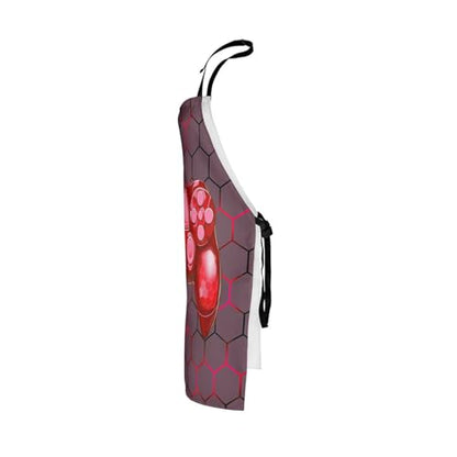 Castle Fairy Basketball Kitchen Apron - color: Gamepad Red
